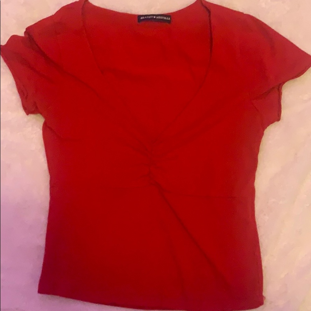 Brandy Melville scrunch shirt